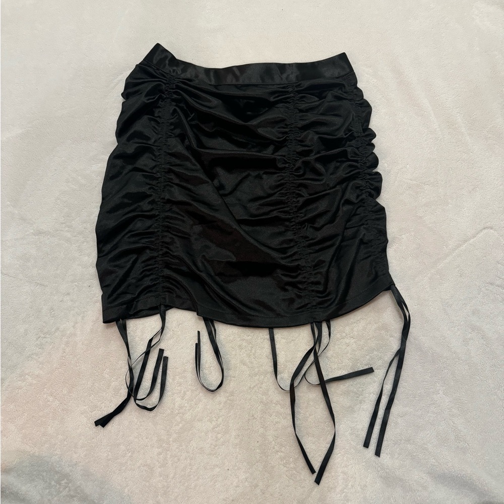Dolls Kill Current Mood Satin Ribbon Mini Skirt​​​